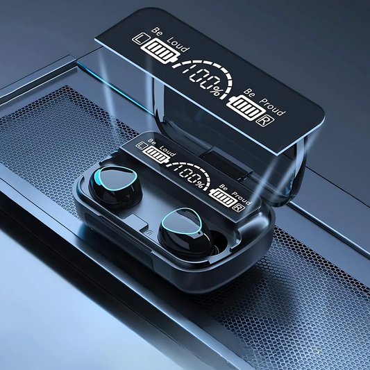 AURICULARES INALÁMBRICOS BLUETOOTH Y PANTALLA LED